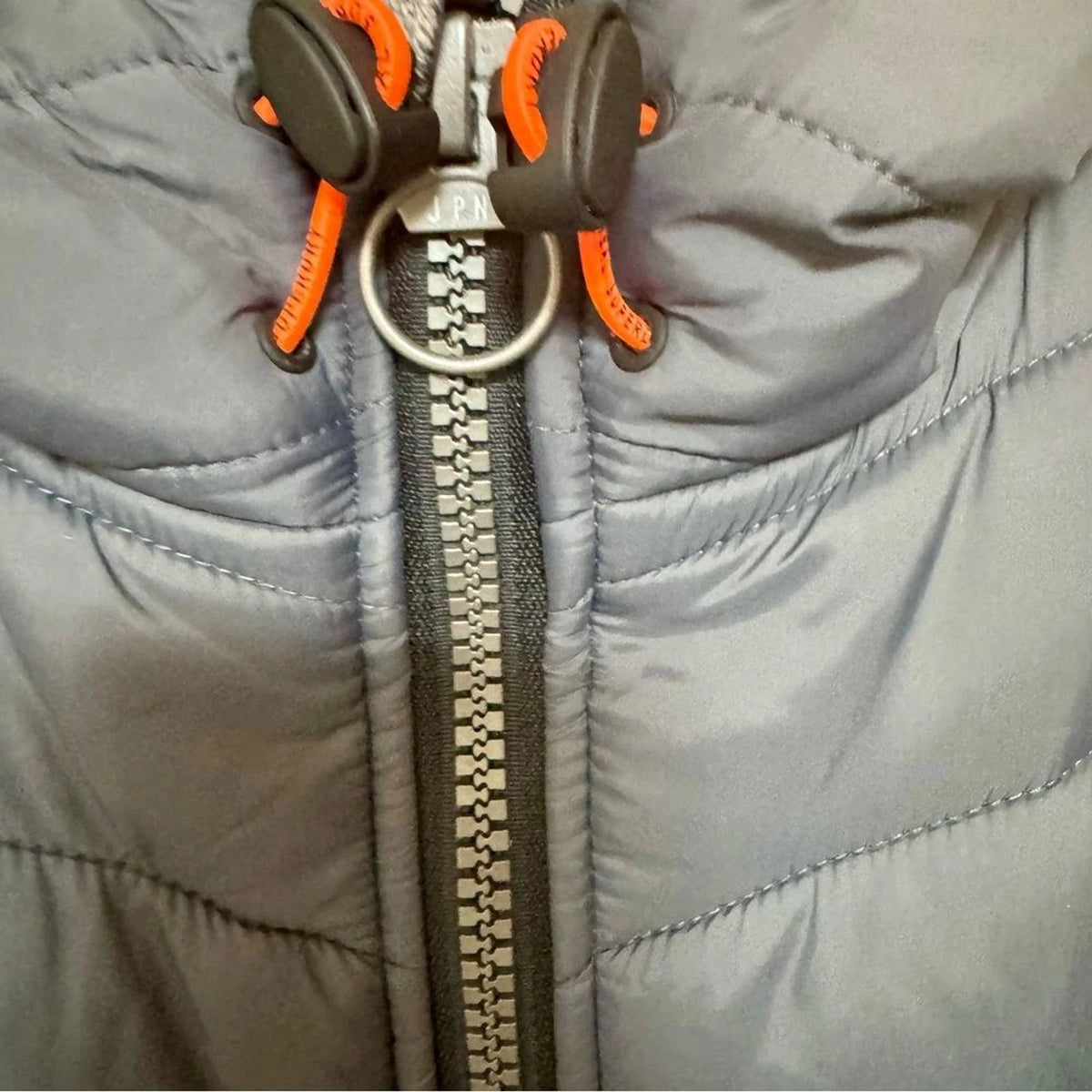 Superdry Storm Hybrid Jacket Men’s M Gray Quilted Fleece Hooded