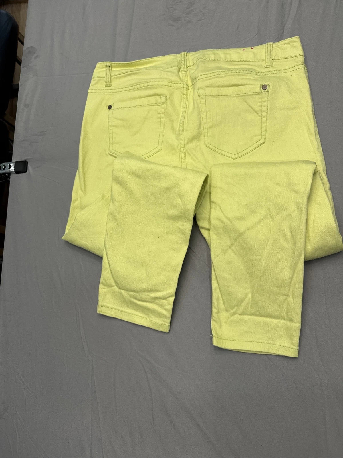 Vintage Tinseltown Yellow Slim Fit Jeans Women's 11 Y2K 90s Denim Pants EUC
