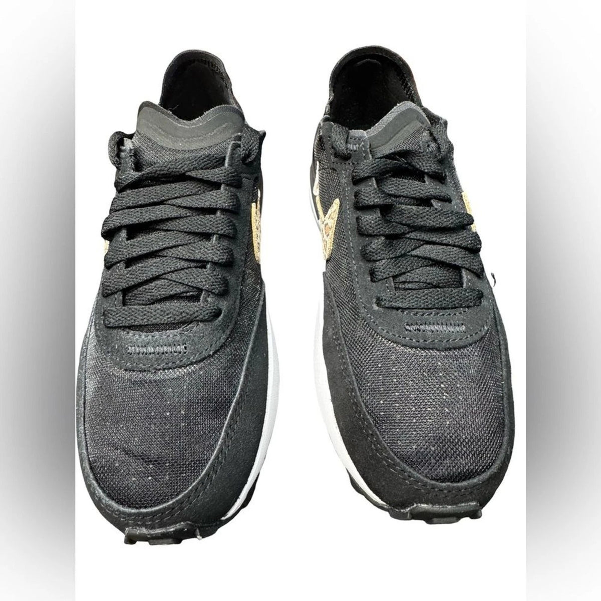 Nike Waffle One SE Black Leopard Women’s 5 DJ9776-001 New in Box