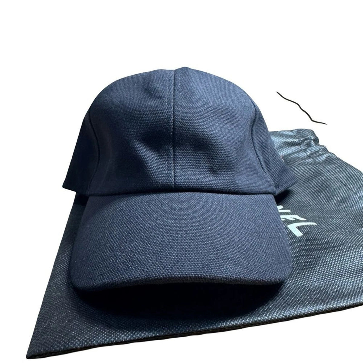 Vianel New York Lamb Leather Cap L/XL Black Snapback with Dust Bag NWOT