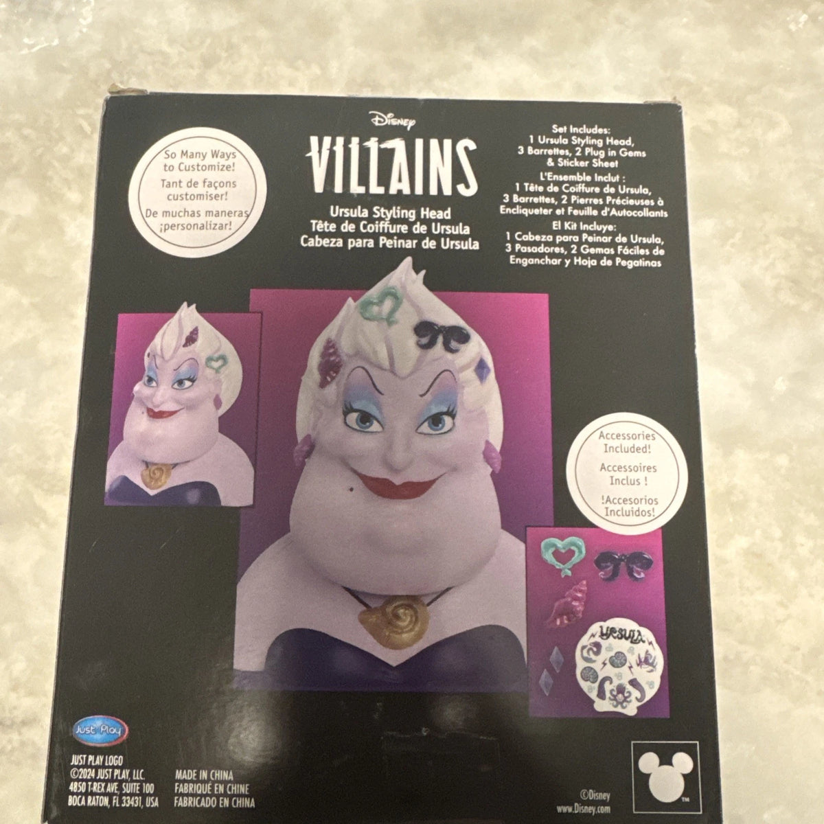 Disney Villains "Ursula" Styling Head, The Little Mermaid (NEW, SHIPS FREE)