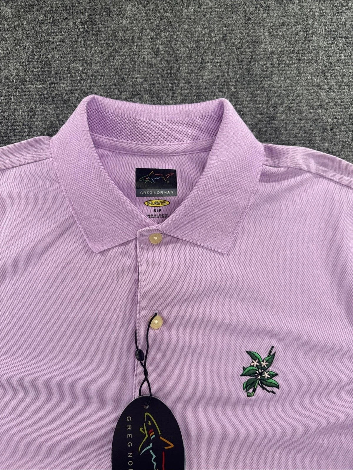 Greg Norman Play Dry Golf Polo Shirt Nova Purple Short Sleeve Men’s Small NWT