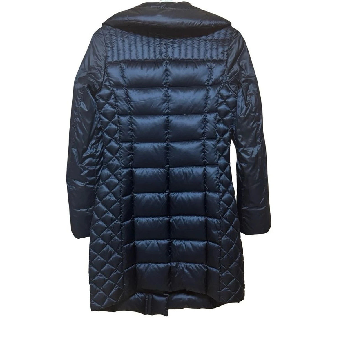 BCBGMAXAZRIA Puffer Jacket Women’s XXS Navy Quilted Full Zip Winter Coat