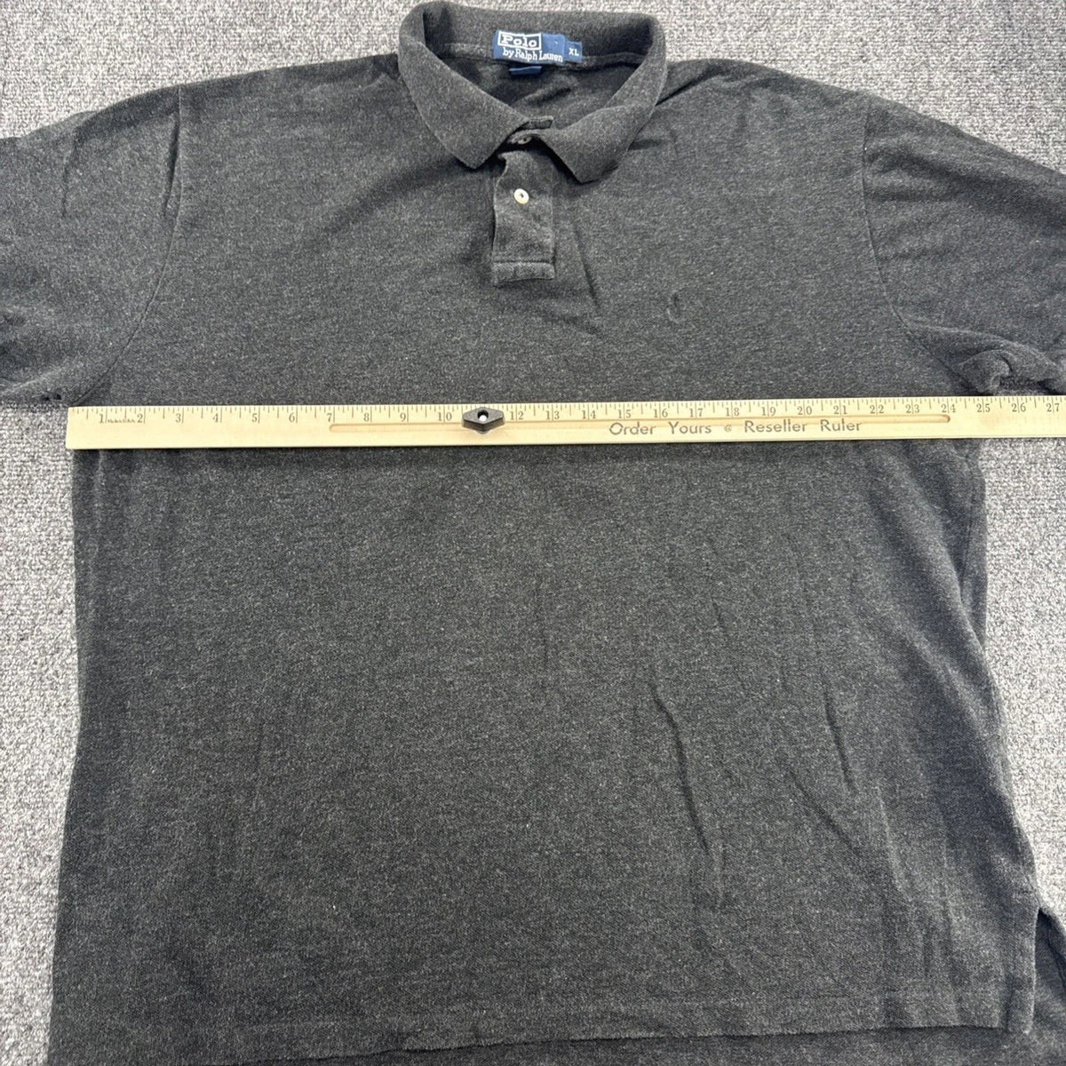 Vintage 90s Polo Ralph Lauren Polo Shirt Men’s XL Gray Made in Bolivia Pony Logo