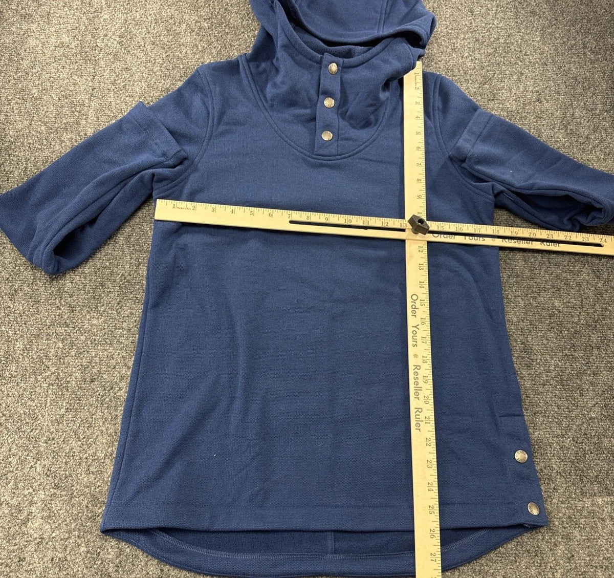 The North Face Knit Stitch Hoodie Women’s Small Blue Cowl Neck NWT Outdoor