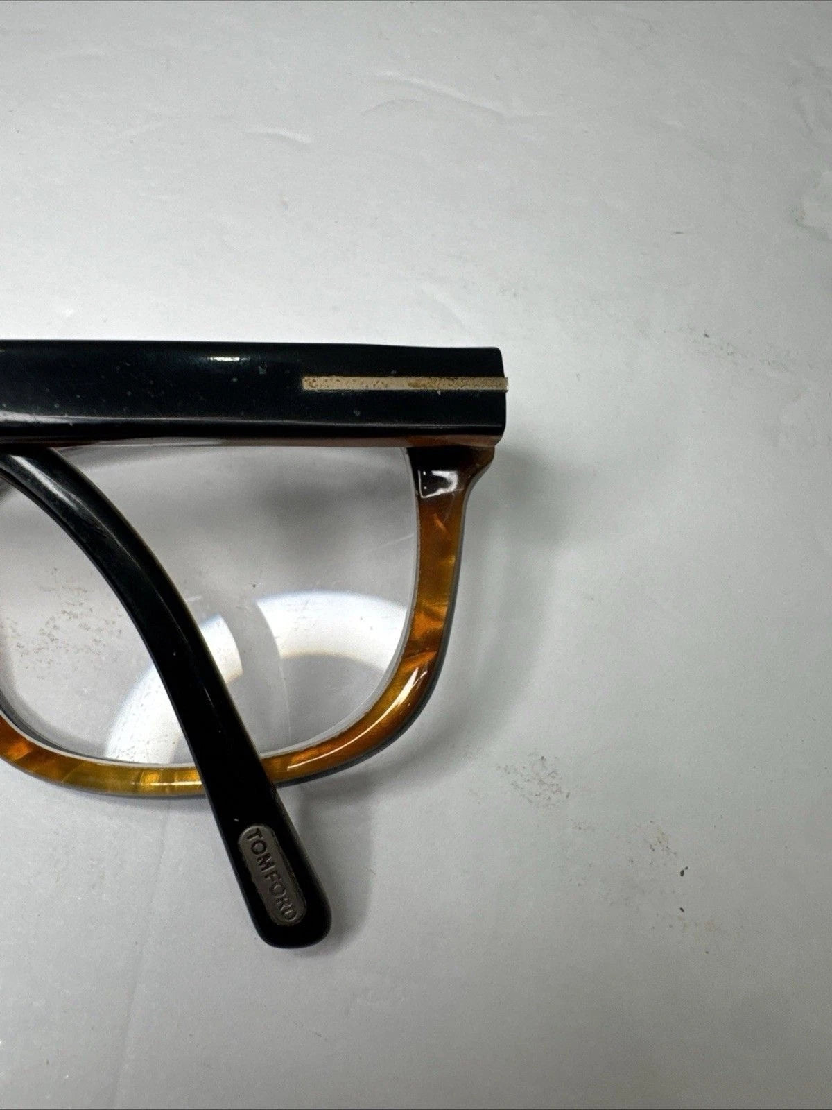 Tom Ford TF5163 005 Eyeglasses Black Havana 55-17-145 Italy Case EUC