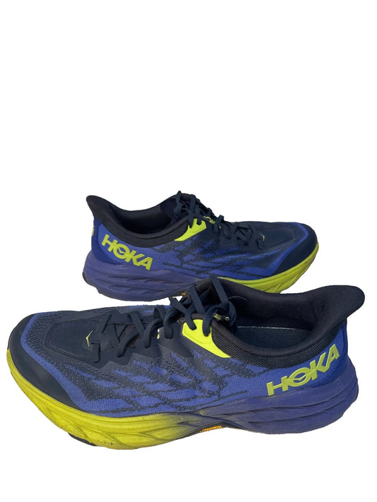 HOKA One One EVO Mafate Men's 11.5 D Cyan Citrus Vibram Trail Running Shoes