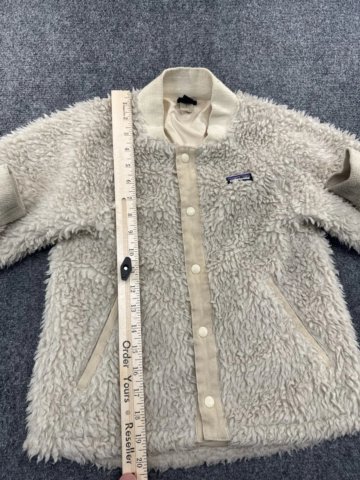 Patagonia Kids' Retro-X Bomber Jacket Sherpa Natural FA22 Size S