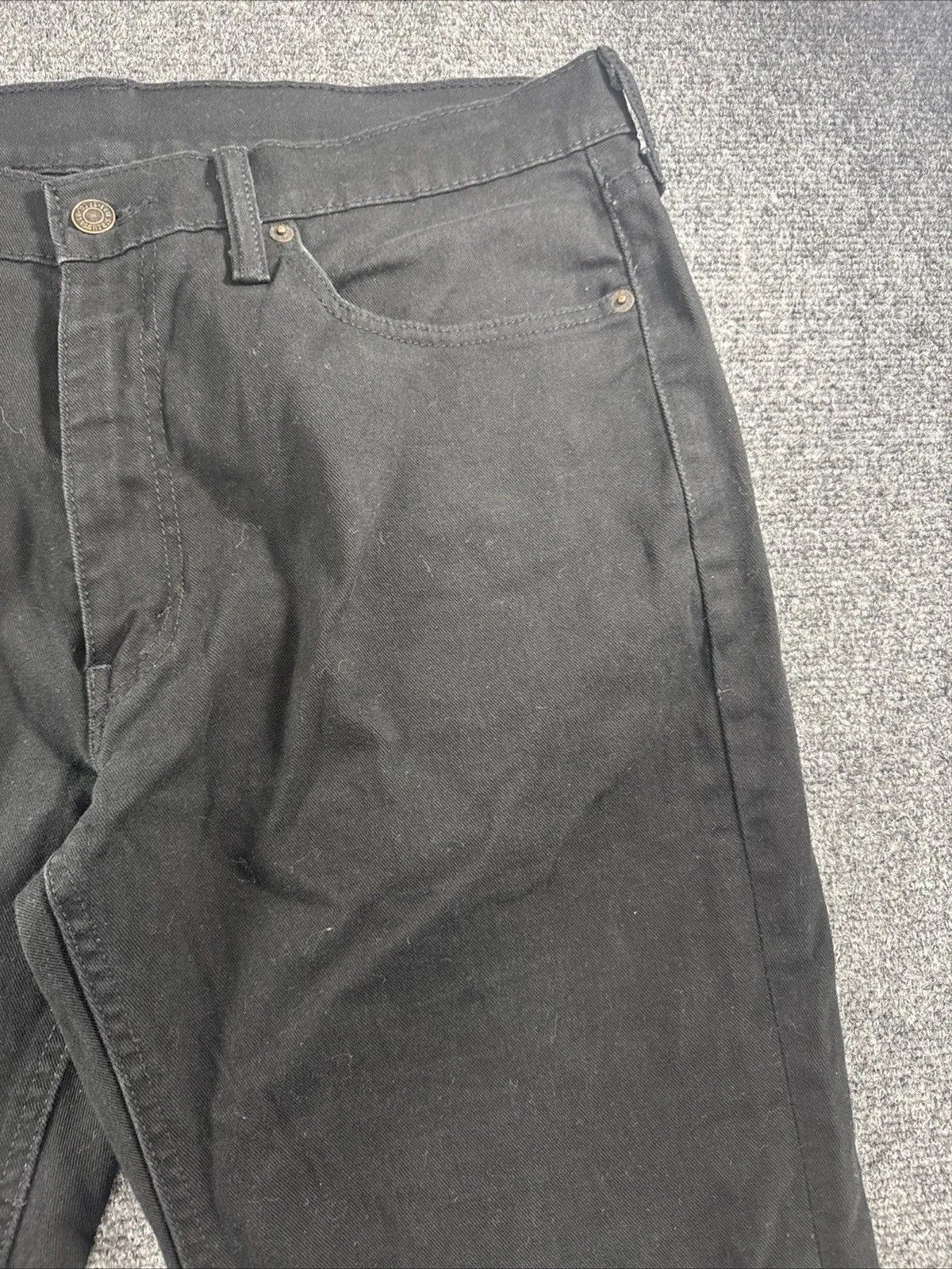 Levi's 541 Athletic Taper Jeans Men W34 L32 Black Distressed Denim