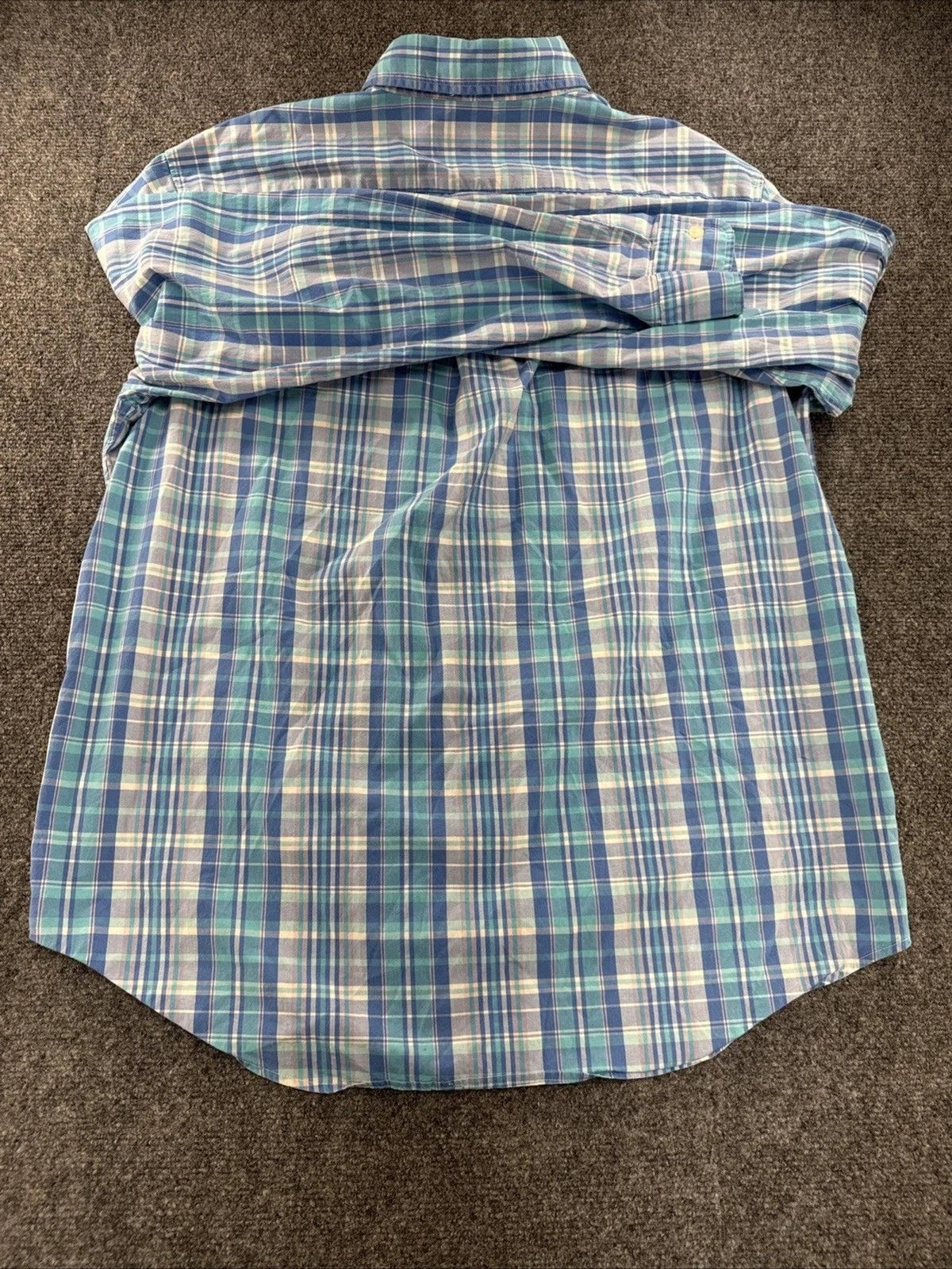 Vineyard Vines Classic Fit Tucker Shirt Blue Plaid Button Down Men’s Large