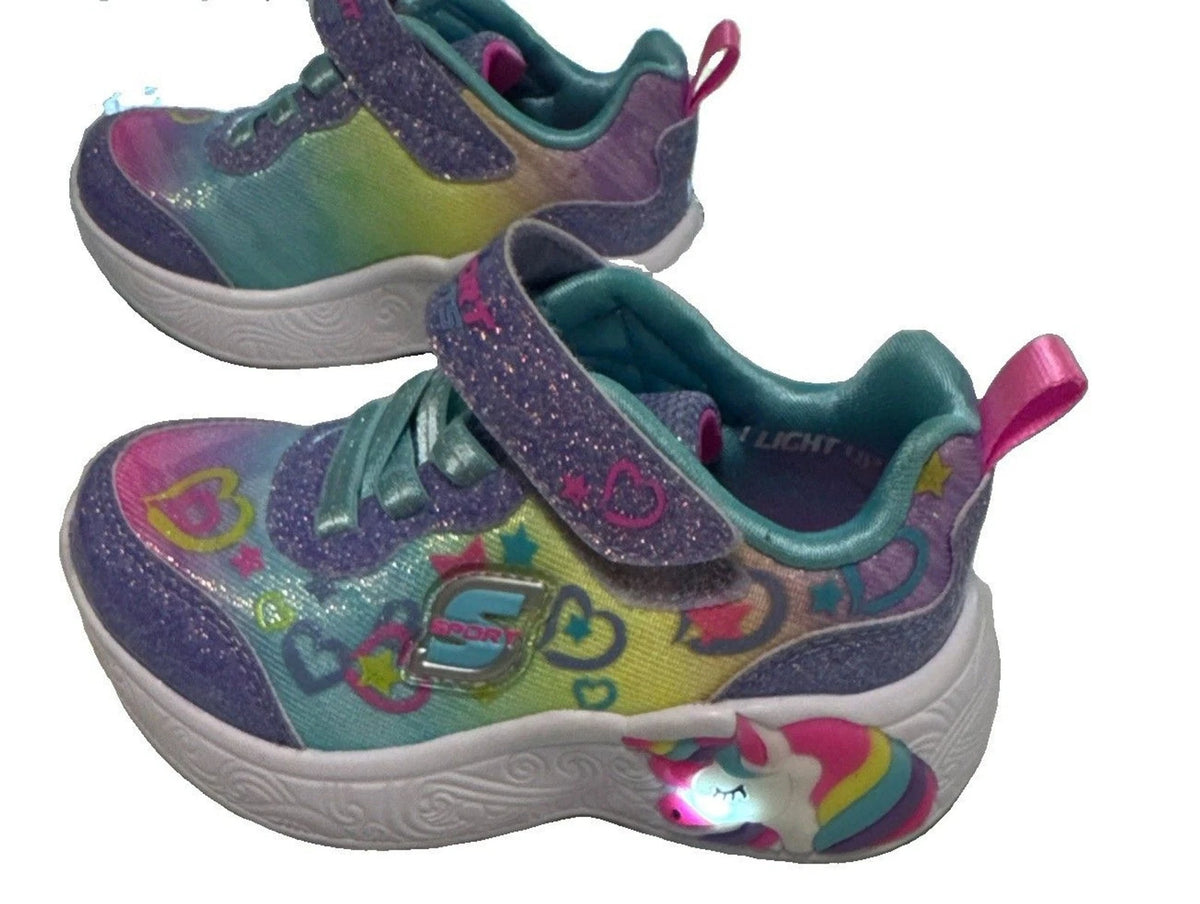S Sport by Skechers Alina Hearts Pink Light-Up Sneakers Toddler Girls 6T