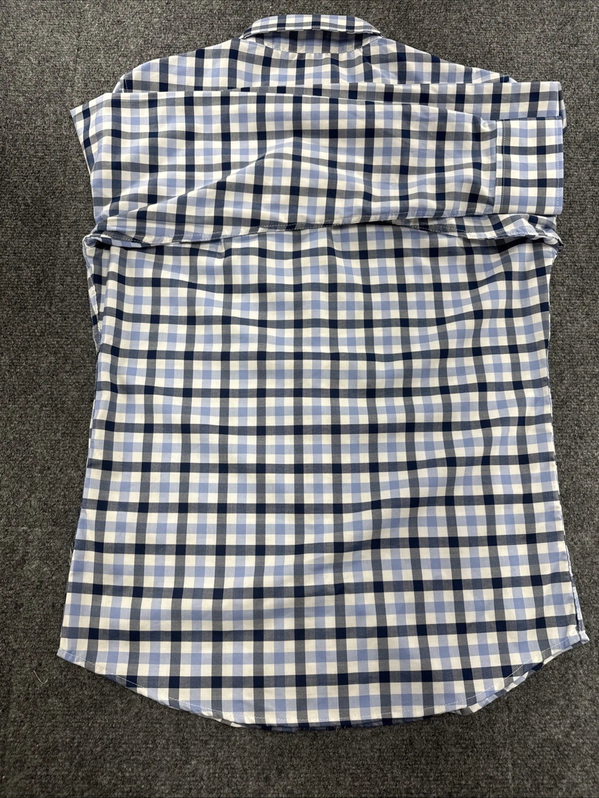 Sperry Premium Apparel Shirt Mens S Blue White Plaid Long Sleeve NWT SP7156