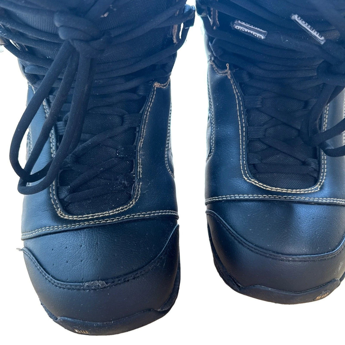 Burton Shaun White Snowboard Boots Mens 12 Black Gold Traditional Lace