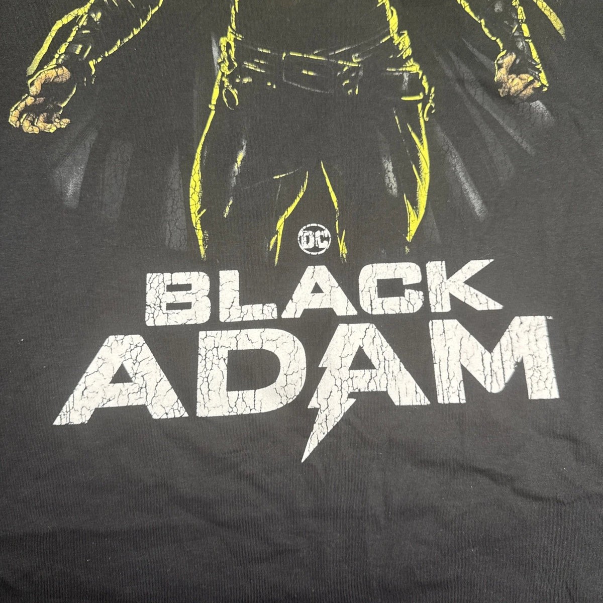 DC Black Adam The Rock T Shirt Mens Medium 38 40 Black Graphic Tee NWT
