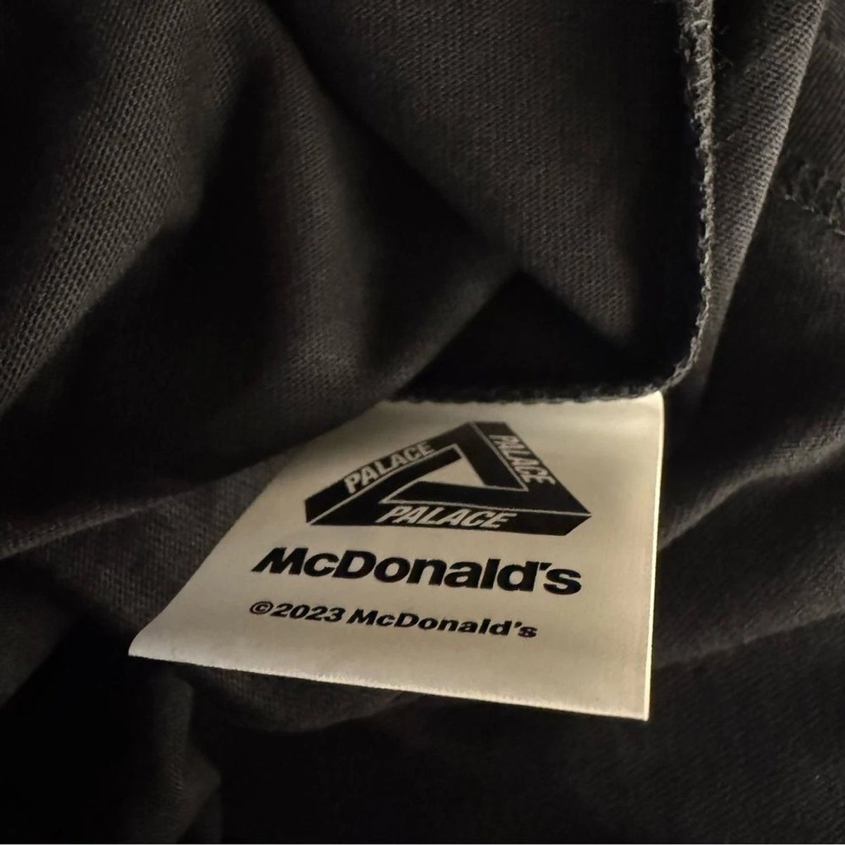 Palace x McDonald’s Black Yellow Logo Graphic T-Shirt Size Small NWT