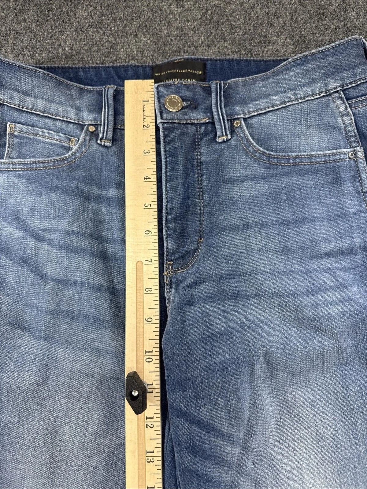 WHBM Cashmere Denim Jeans Women’s 4 High Rise Skinny Stretch Medium Wash