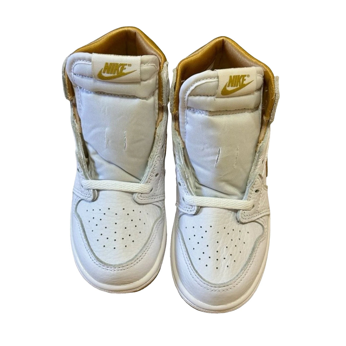 Air Jordan 1 Retro High OG Metallic Gold Toddler 10C FD2598-107 New Box