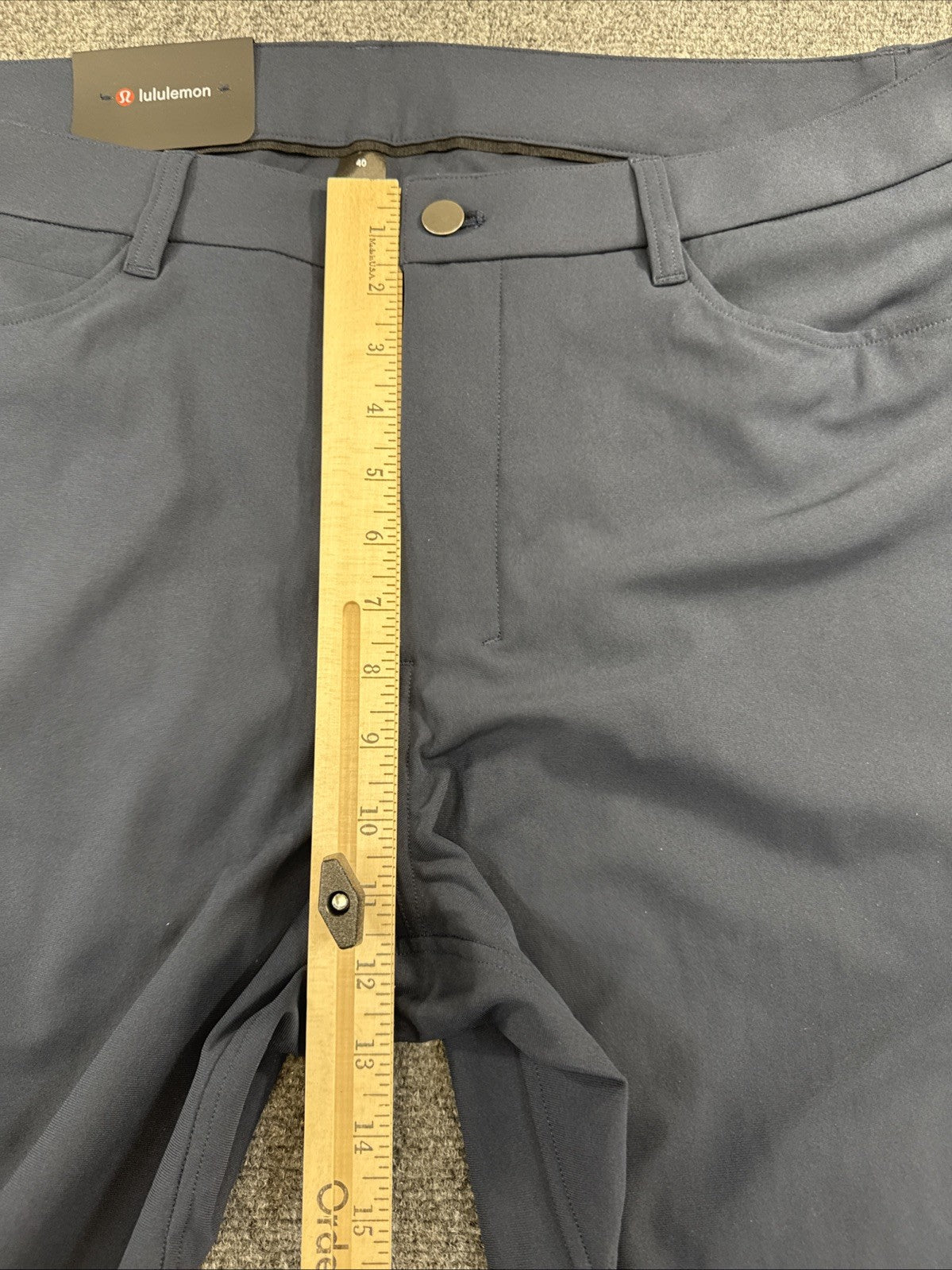 Lululemon ABC Slim-Fit 5-Pocket Pants Men’s 40x30 True Navy Warpstreme NWT