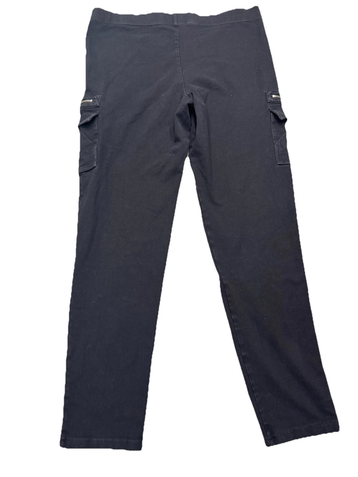 Vintage Michael Kors Black Cargo Pants Womens Medium Zipper Pocket Utility EUC