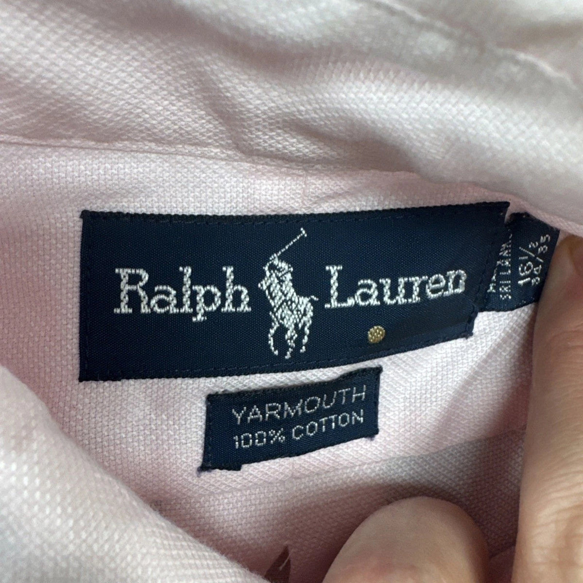 Ralph Lauren Yarmouth Men's Pink Cotton Classic Fit Dress Shirt 16.5 34/35