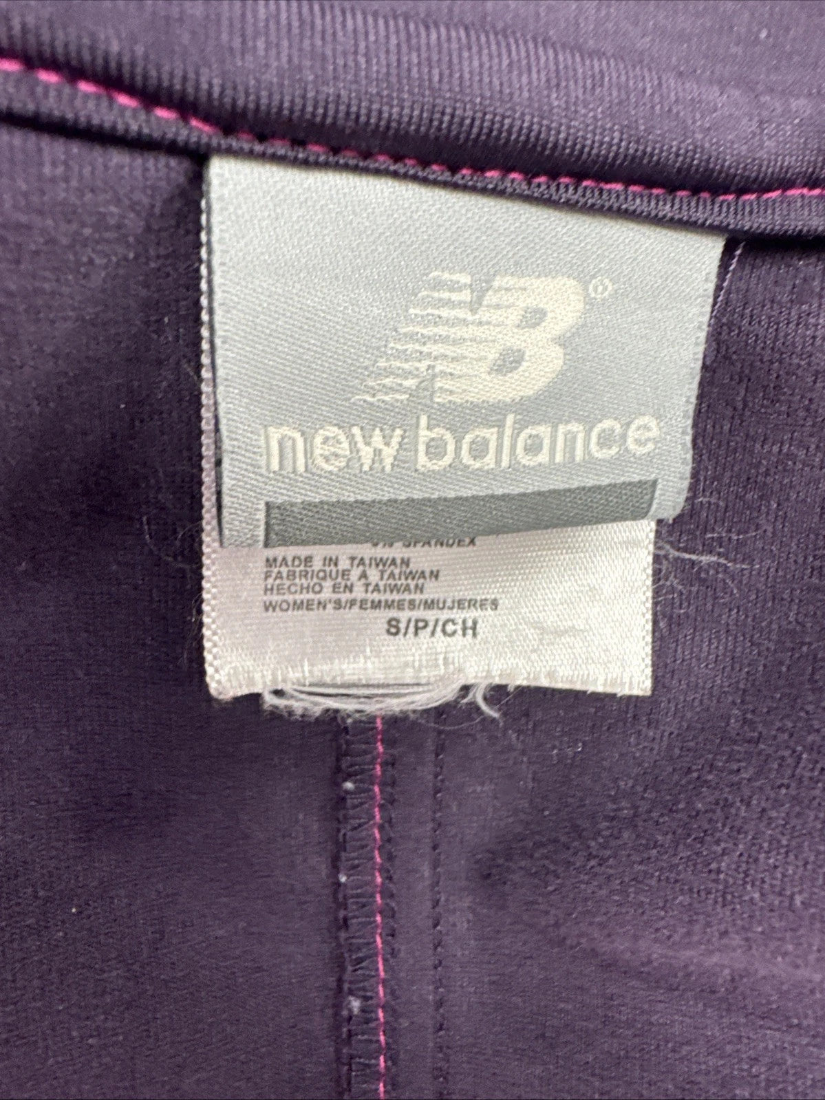 New Balance Womens S Pink Purple Softshell Full Zip Athletic Jacket WALJ6101