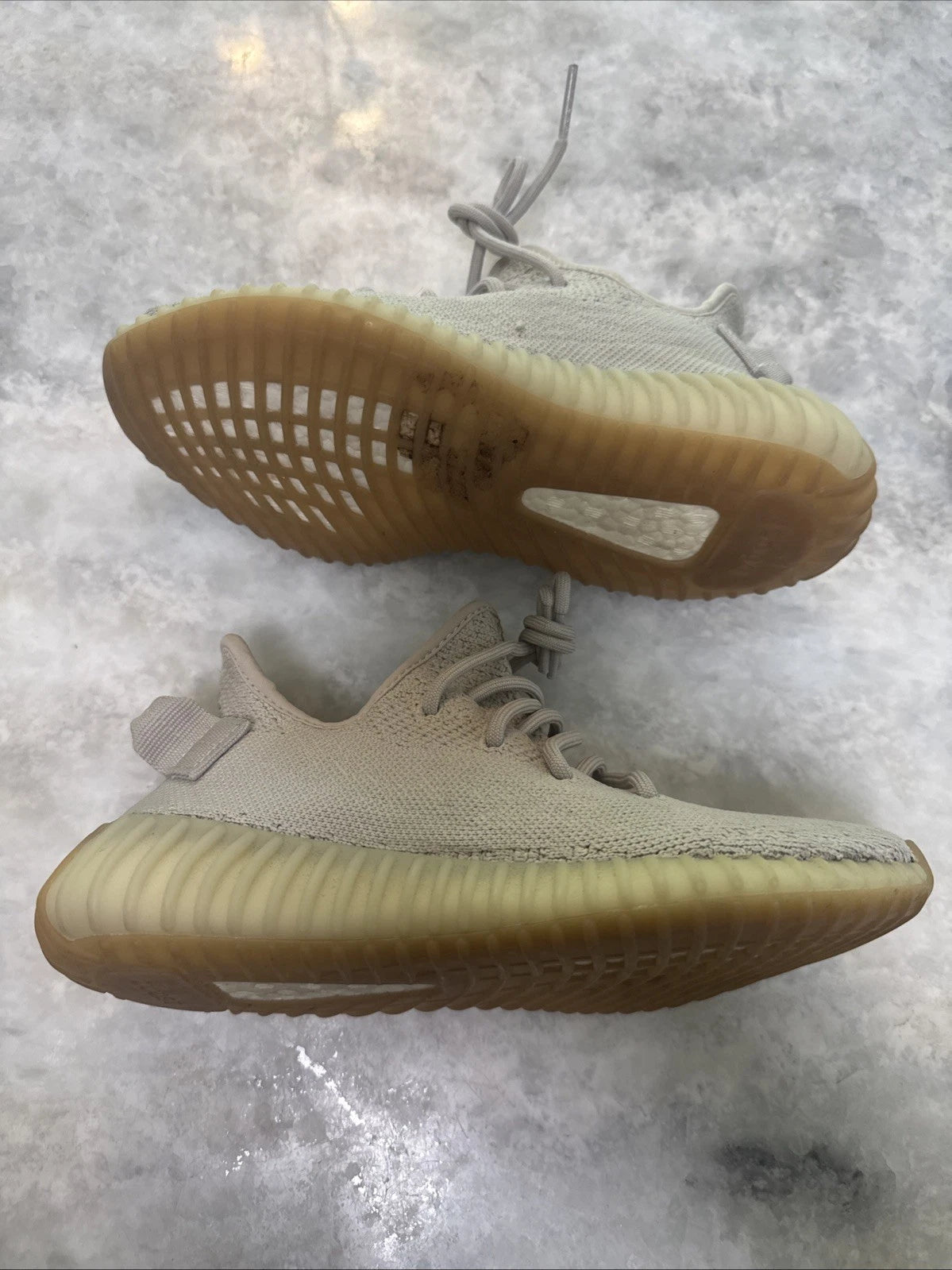 adidas Yeezy Boost 350 V2 Sesame Mens 5 F99710 Tan Sneakers No Insoles