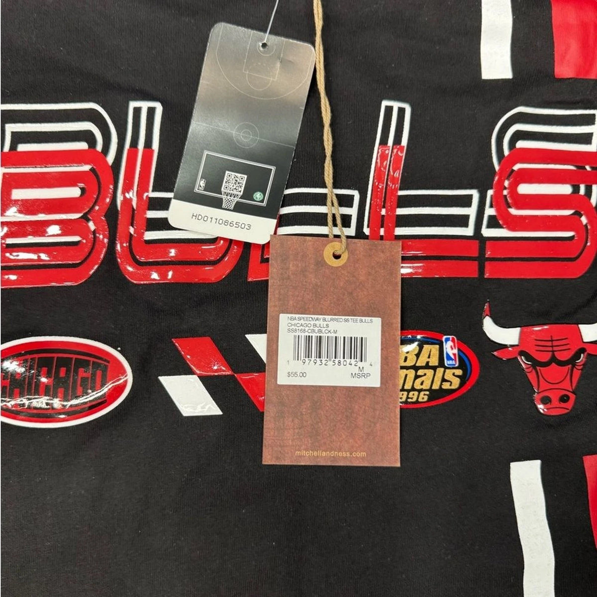 Mitchell & Ness Chicago Bulls 1996 NBA Finals Tee BNWT Men's Medium