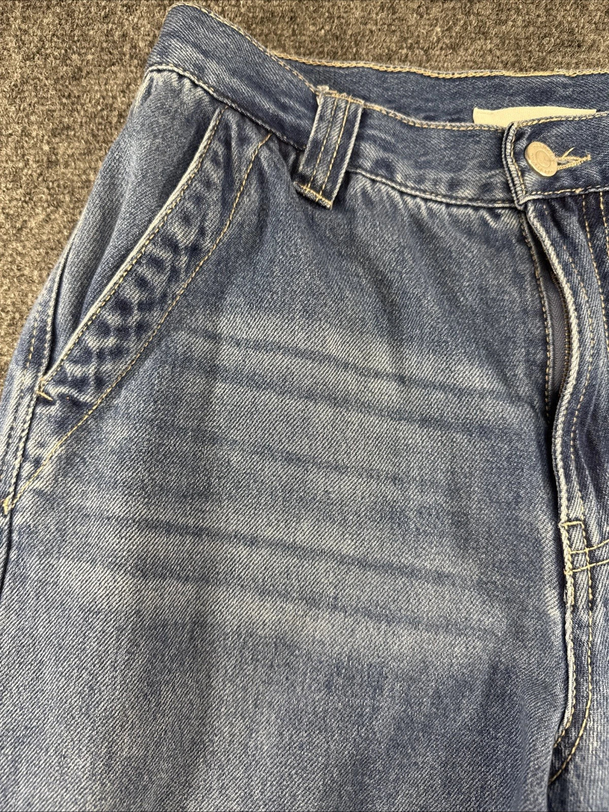 Habitual Womens Jeans 26 High Rise Wide Leg Palazzo Baggy Medium Wash Denim NEW