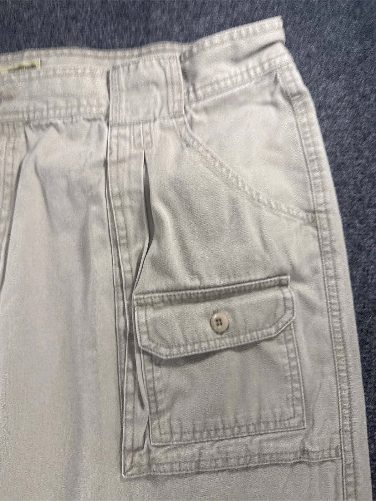 Cabela’s 7-Pocket Hiker Pants Men 44x32 Altered 26 Inseam Khaki Cargo