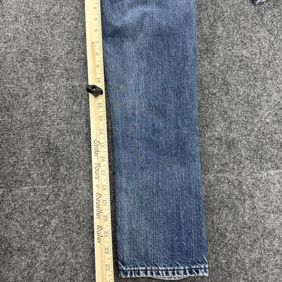 Levis Made Crafted Womens Two Tone Side Stripe Straight Leg Jeans 26 Cotton Blue