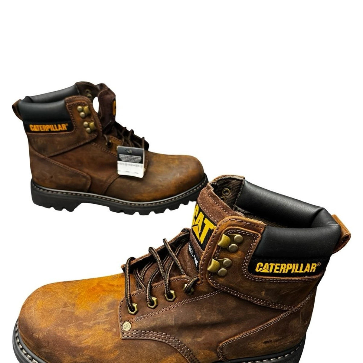 Caterpillar P89588 Steel Toe Work Boots Men’s 10 Brown Leather Thinsulate BNWOB