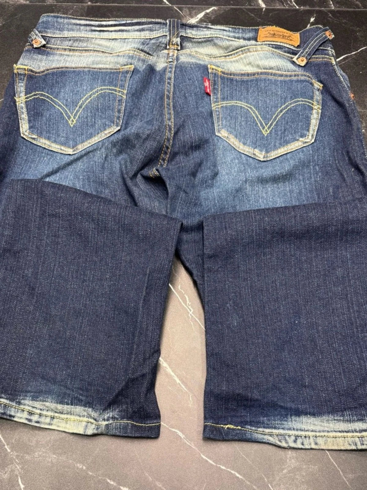 Levi's Y2K Low Rise Bootcut Jeans Women's Juniors 11 Dark Wash Denim EUC