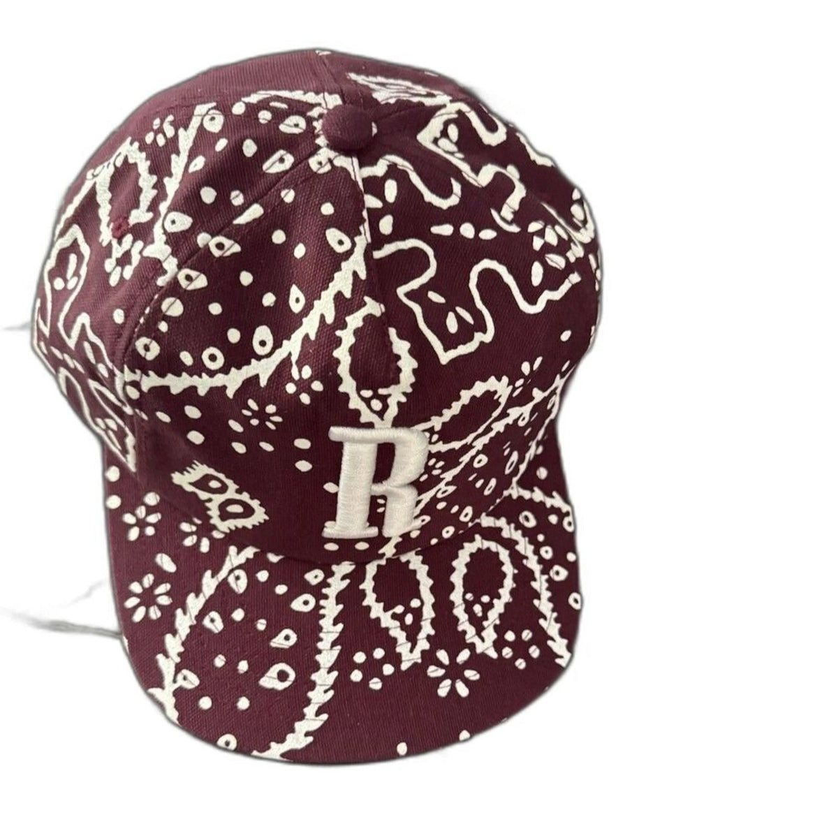 Rhude Rhepurposed R Trucker Hat Burgundy Paisley Bandana Snapback BNWT