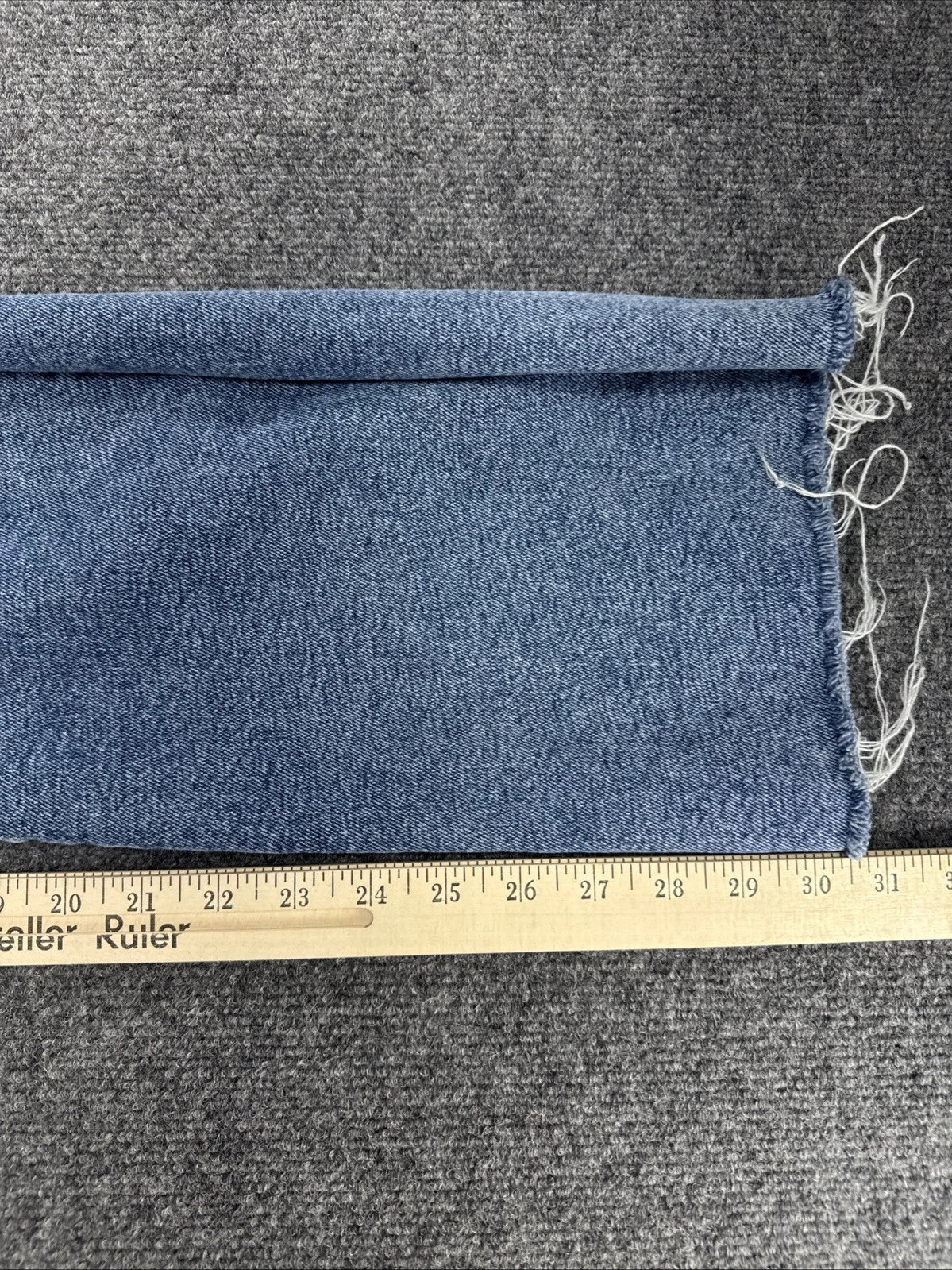 Good American Good Flare Jeans Womens 0 25 High Rise Blue Raw Hem GFH127T