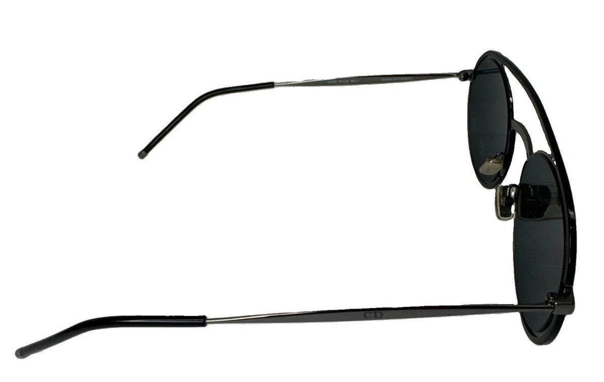 Dior Homme Synthesis 01 Sunglasses Black Round 51-22-155 w/ Case Box