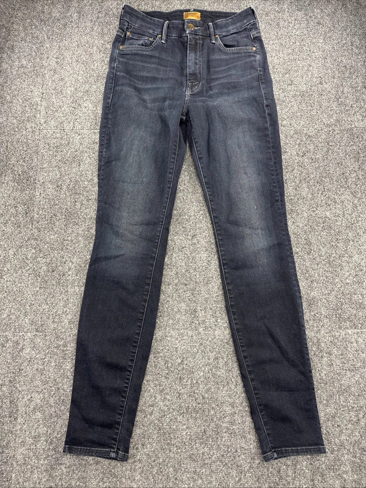 MOTHER High Waisted Looker Jeans Womens 27 Dark Wash Skinny Stretch Designer