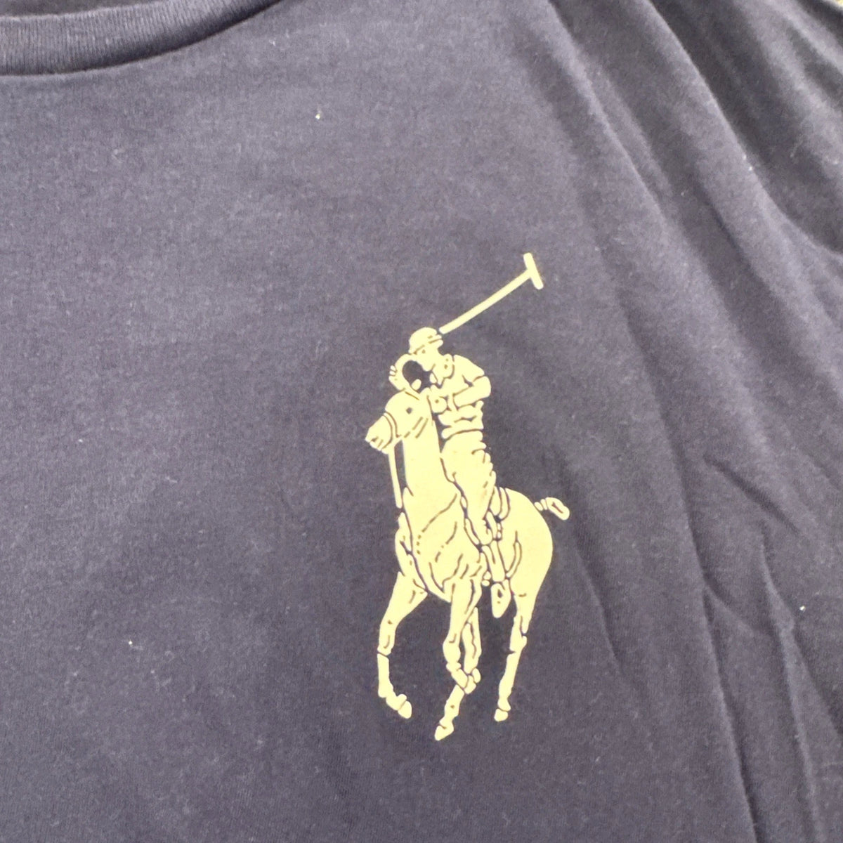 Polo Ralph Lauren Big Pony Long Sleeve T-Shirt Navy Logo Men’s XL Cotton