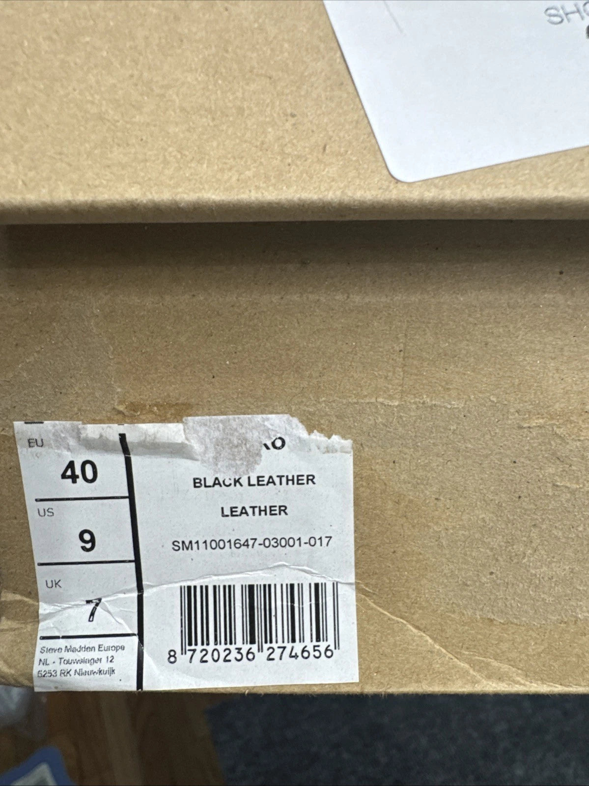 Steve Madden Black Leather Knee Boots Women’s 9 EU 40 Lug Sole Studded BNIB