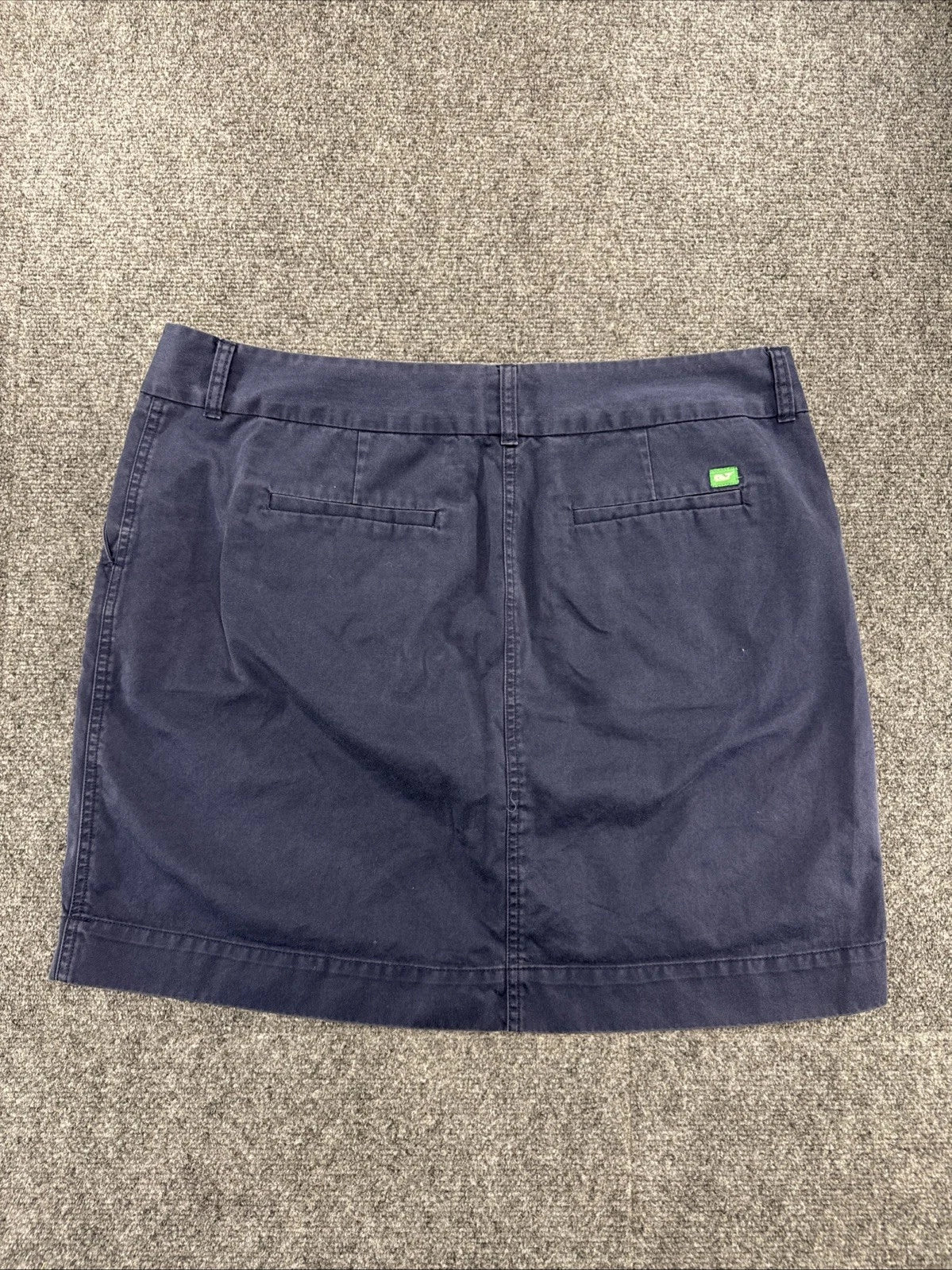 Vineyard Vines by Shep & Ian Women's Navy Cotton Mini Chino Skirt Whale