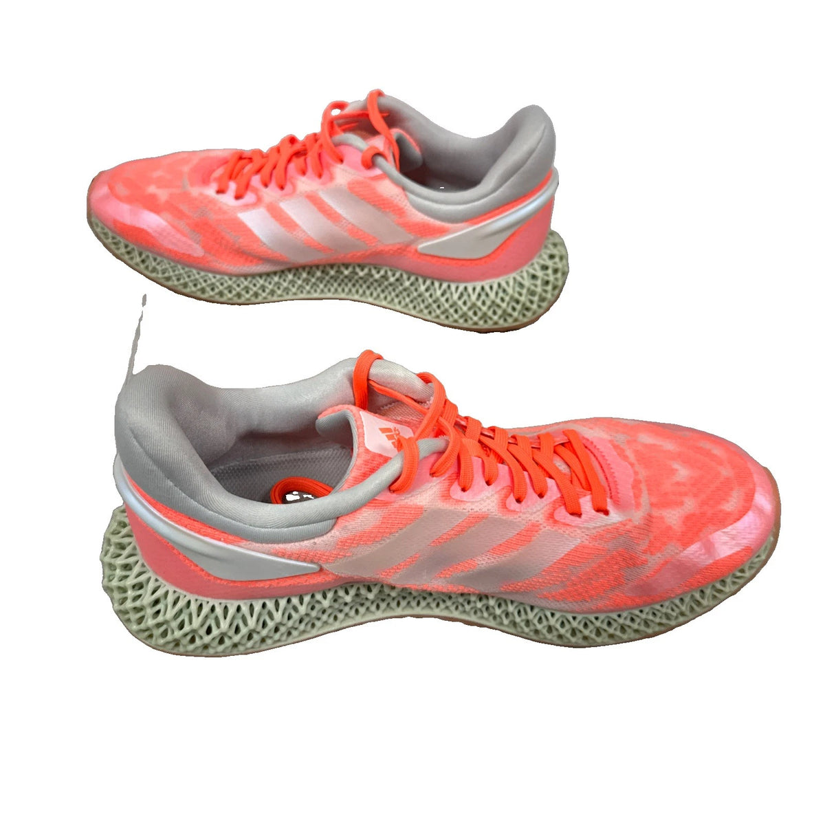 adidas 4D Run 1.0 Mens 8 Signal Coral FW6838 Futurecraft Running Shoes