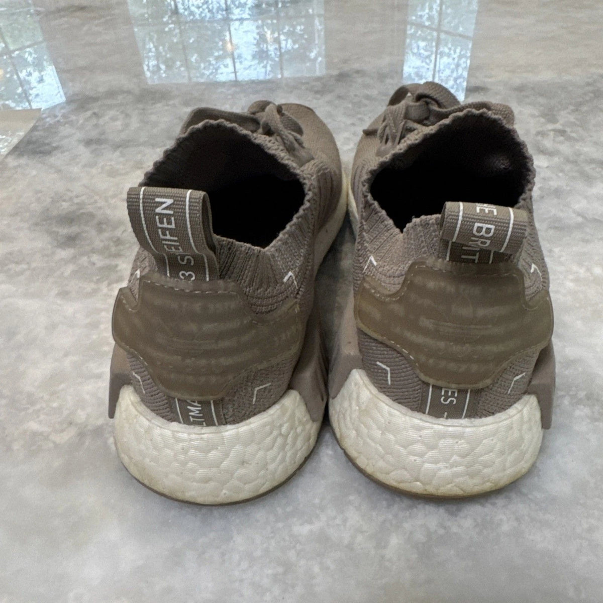 adidas NMD R1 PK French Beige S81848 Men’s 5 Primeknit Boost EUC No Box