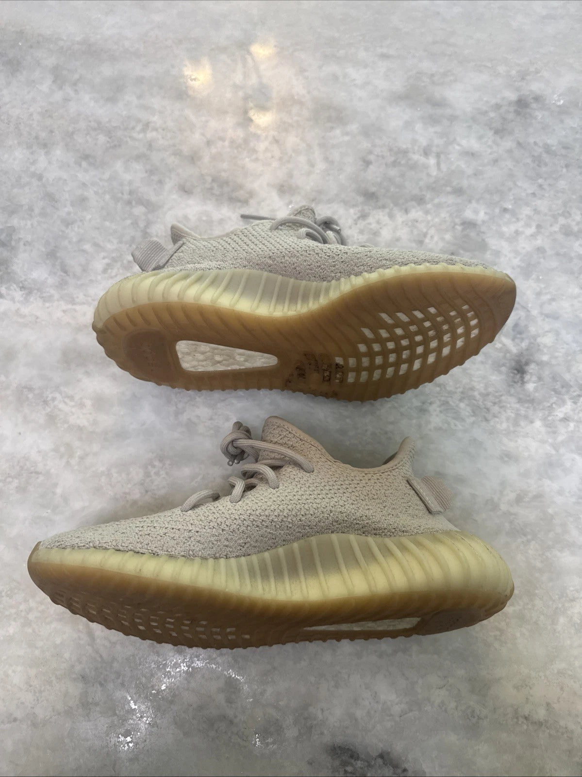 adidas Yeezy Boost 350 V2 Sesame Mens 5 F99710 Tan Sneakers No Insoles