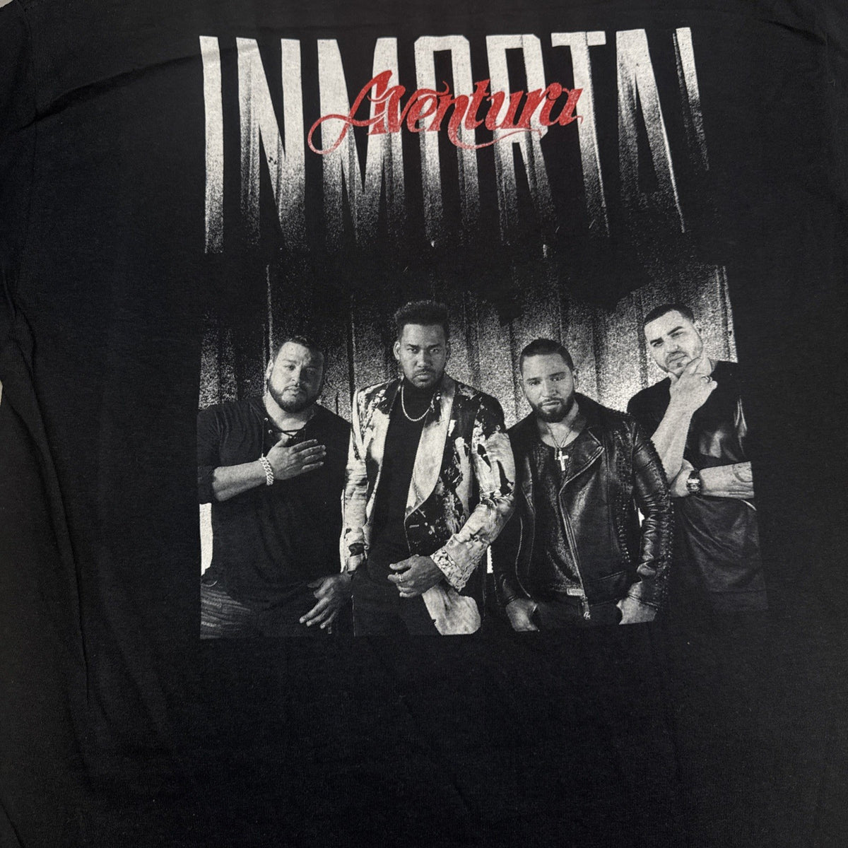Aventura Inmortal Tour T-Shirt Black Men's Large Latin Music Concert Tee BNWOT