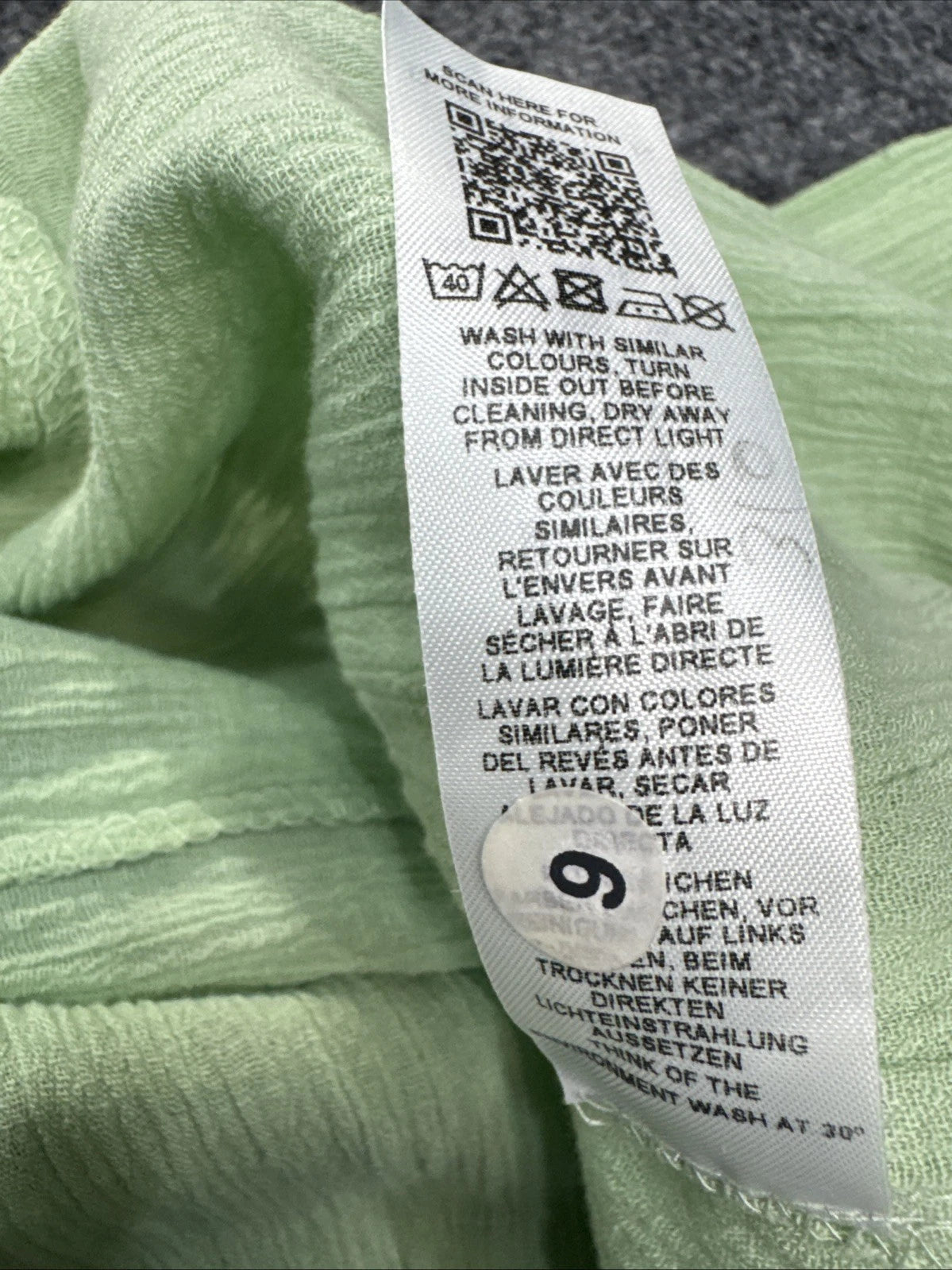 ASOS DESIGN Green Linen Blend Midi Dress Women's US 6 Belted Sundress Boho