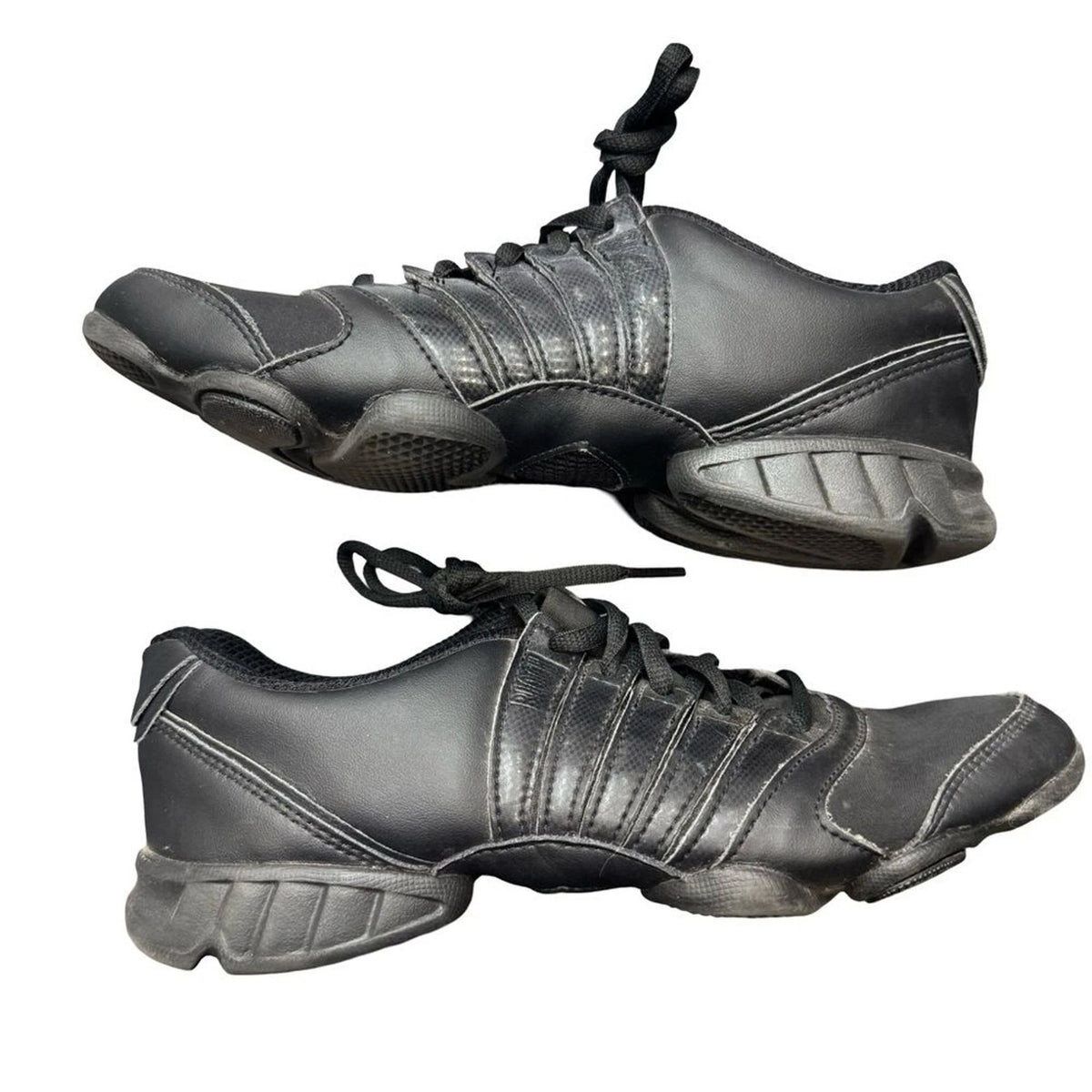 Bloch Black Dance Sneakers Women’s 9.5 Mesh Split Sole Jazz Hip Hop Studio Shoes
