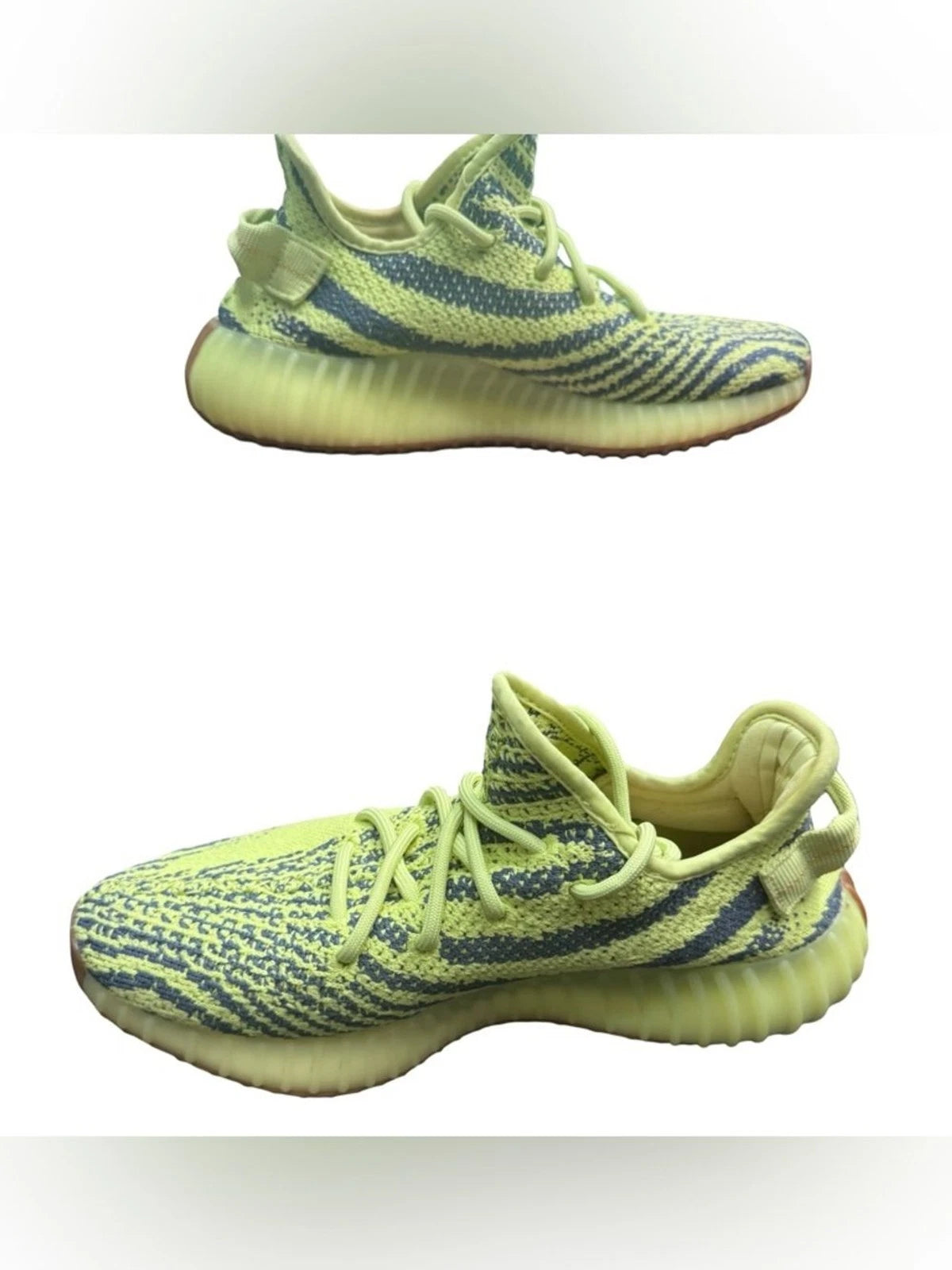 adidas Yeezy Boost 350 V2 Semi Frozen Yellow Mens 6.5 B37572 OG Box