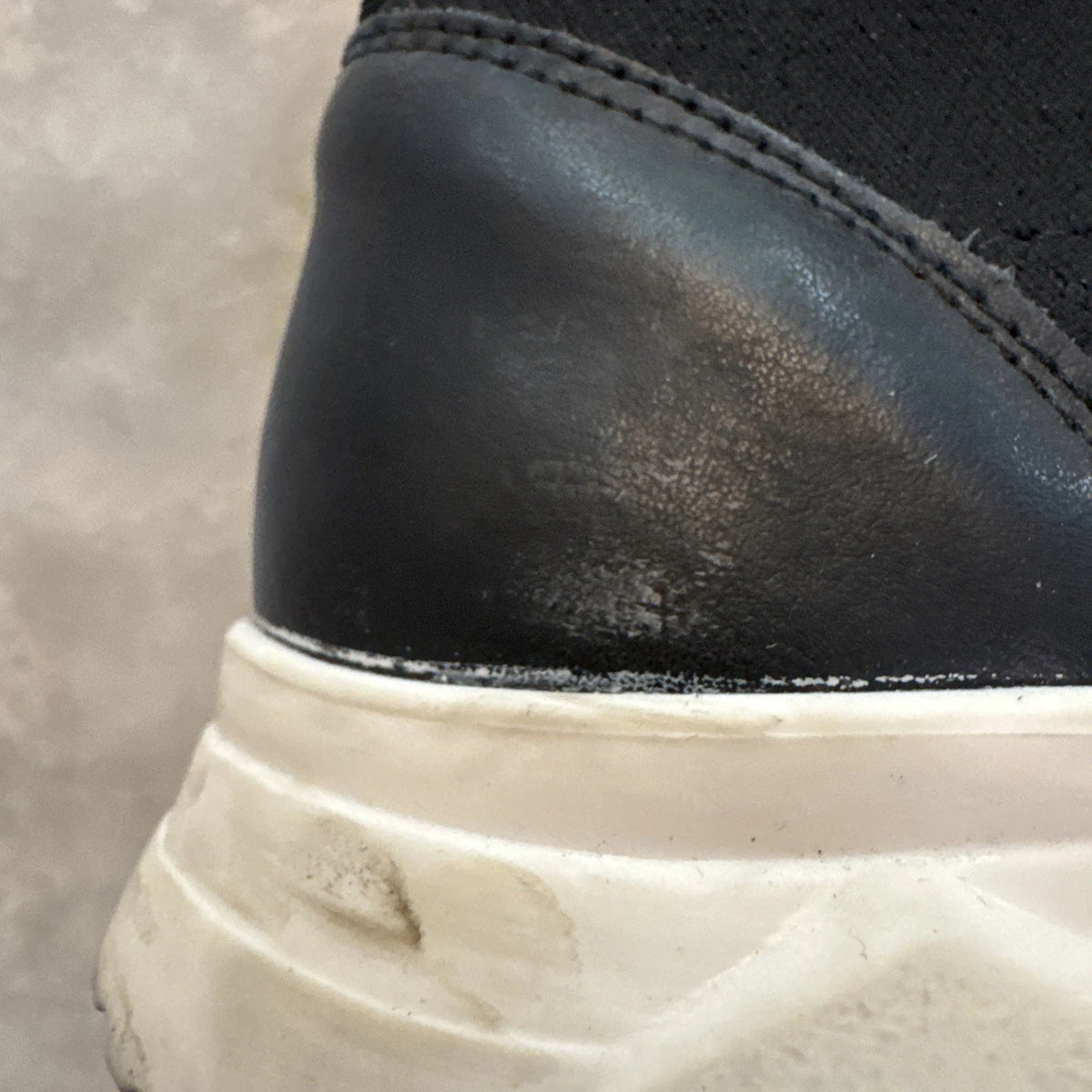 Valentino Sound Sock Sneakers Womens 6.5 Black Logo Designer Shoes EUC