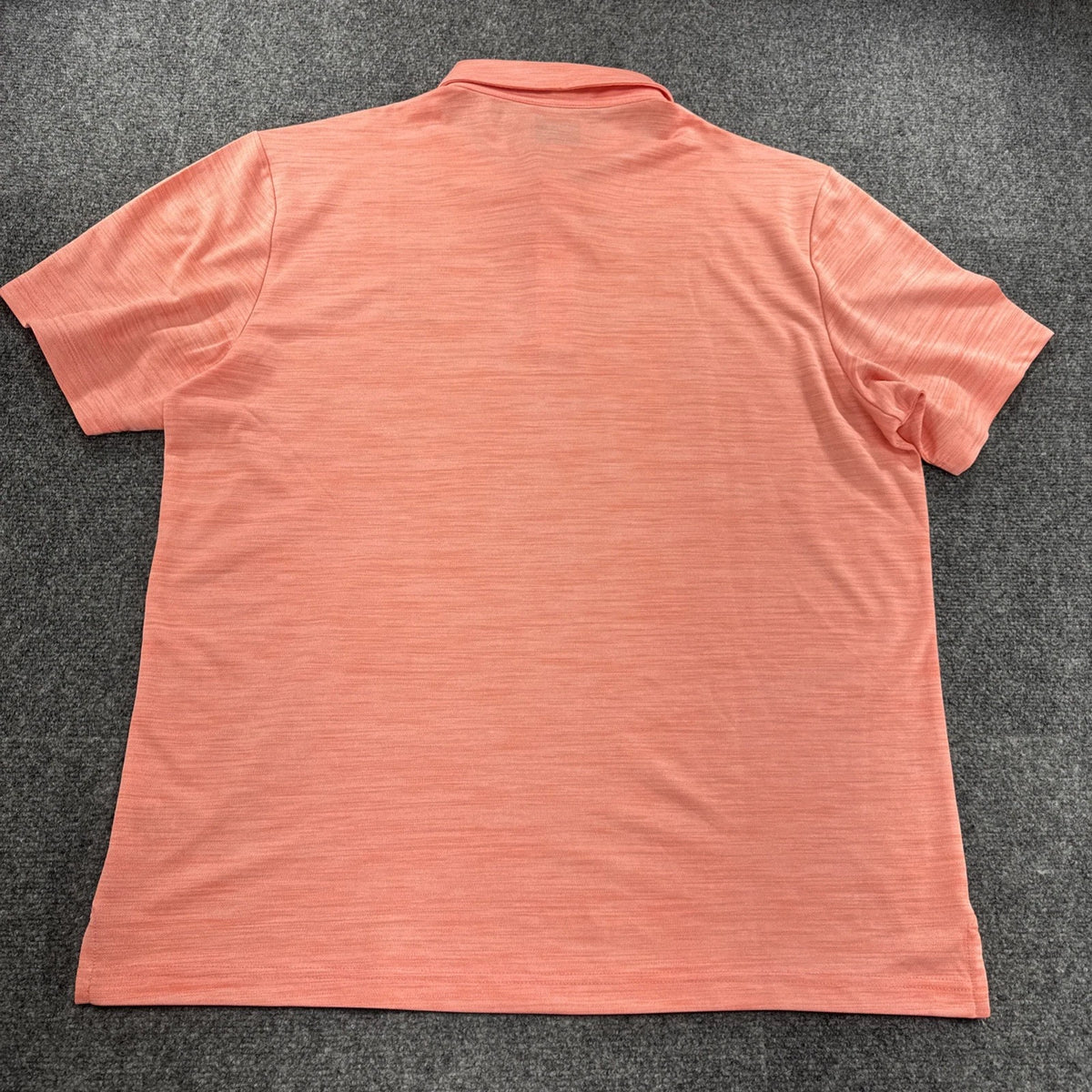Greg Norman Play Dry Coral Pink Golf Polo Shirt XL Tasso Elba Performance