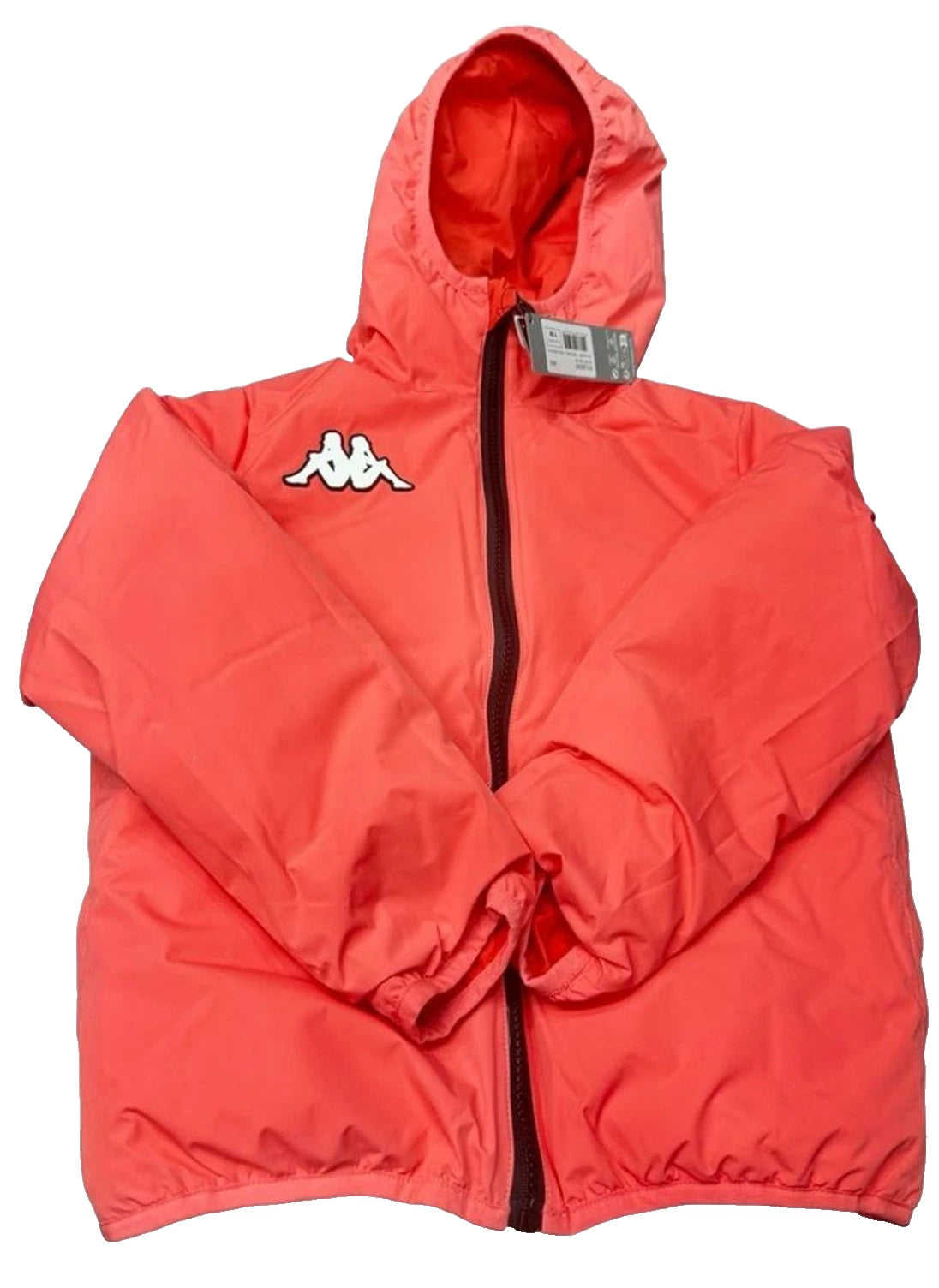 Kappa Kids Reversible Puffer Jacket Youth M Size 8 Pink Red Floral NWT