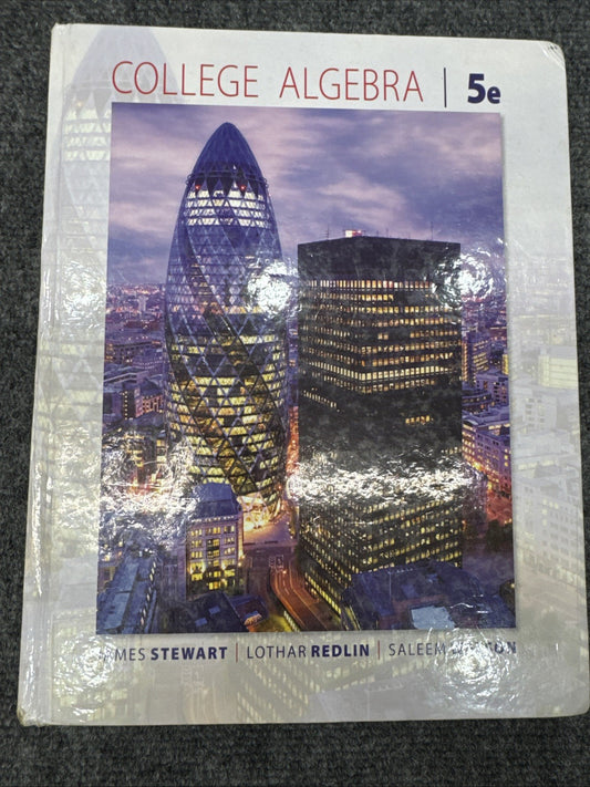 College Algebra 5th Edition James Stewart Redlin Watson Hardcover Textbook